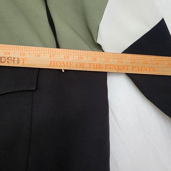 Zara Tracksuit Set Anorak Hoodie Parka Jacket Pants Size M/ L Colorblock Olive - Picture 4 of 12